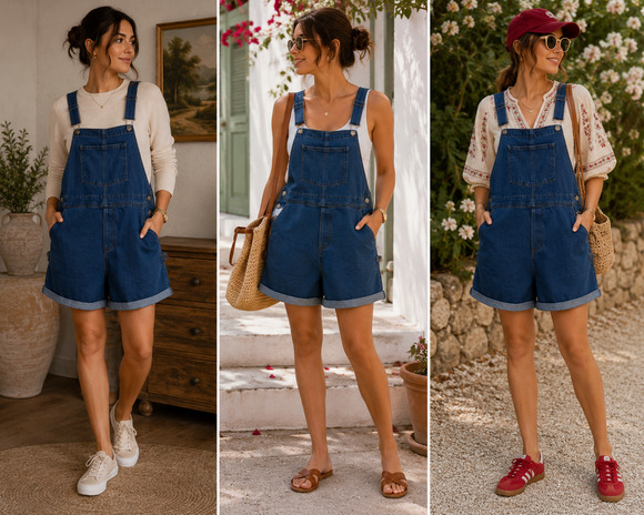 No brand Pants - Vintage Inspired Cotton Blend Denim Overall Romper XL Blue Shortalls Utility